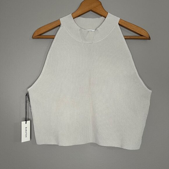 NWT Aritzia BABATON Ribbed Crop Tank Top Size 2XL 2X - Picture 2 of 6